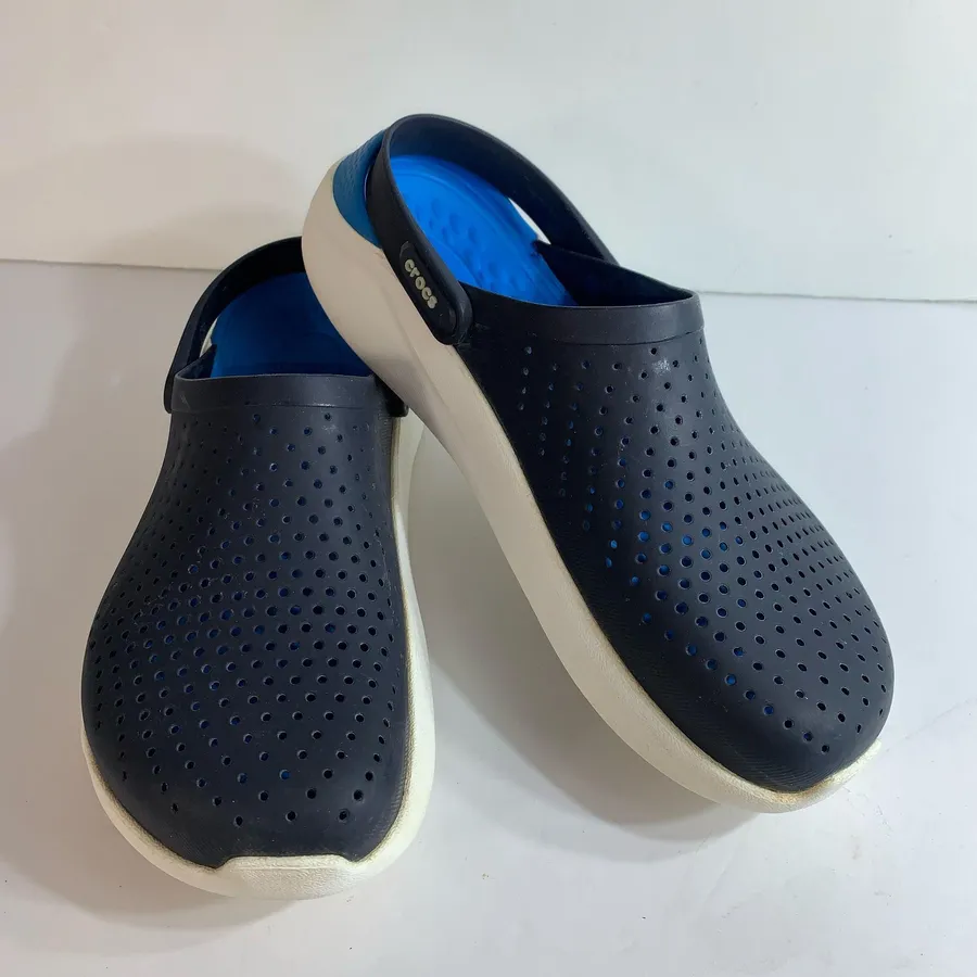 CROCS LiteRide 360 Clogs Navy Blue Mesh Walking Comfort Mens Sz 10, womens 12