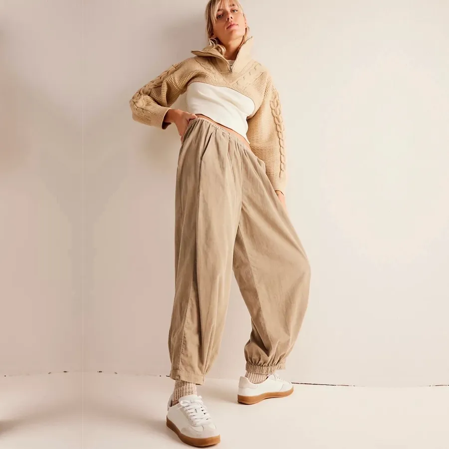 Free People To the Sky Parachute Cord Trousers