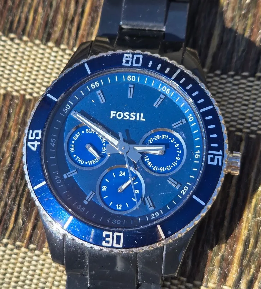 Fossil Blue Women's Watch New Battery