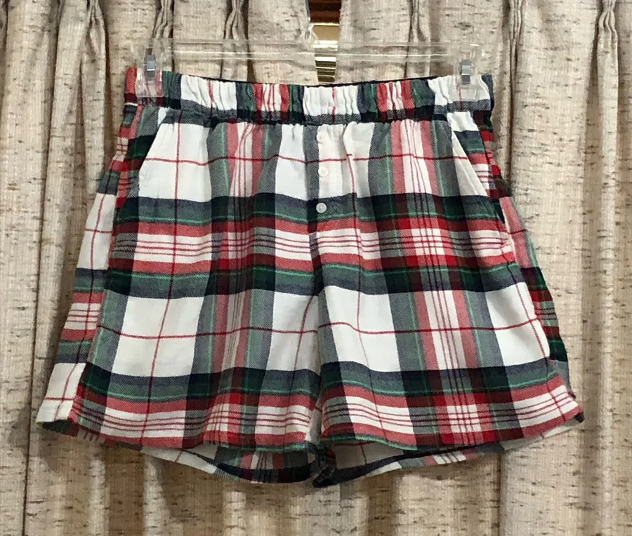 Aerie Plaid Flannel Pajama Boxers