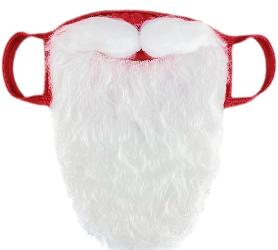 Safe Santa novelty face mask, unisex, New