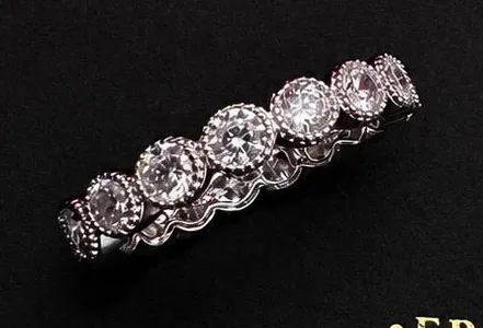 Freida Rothman Vault Rhodium Bezel