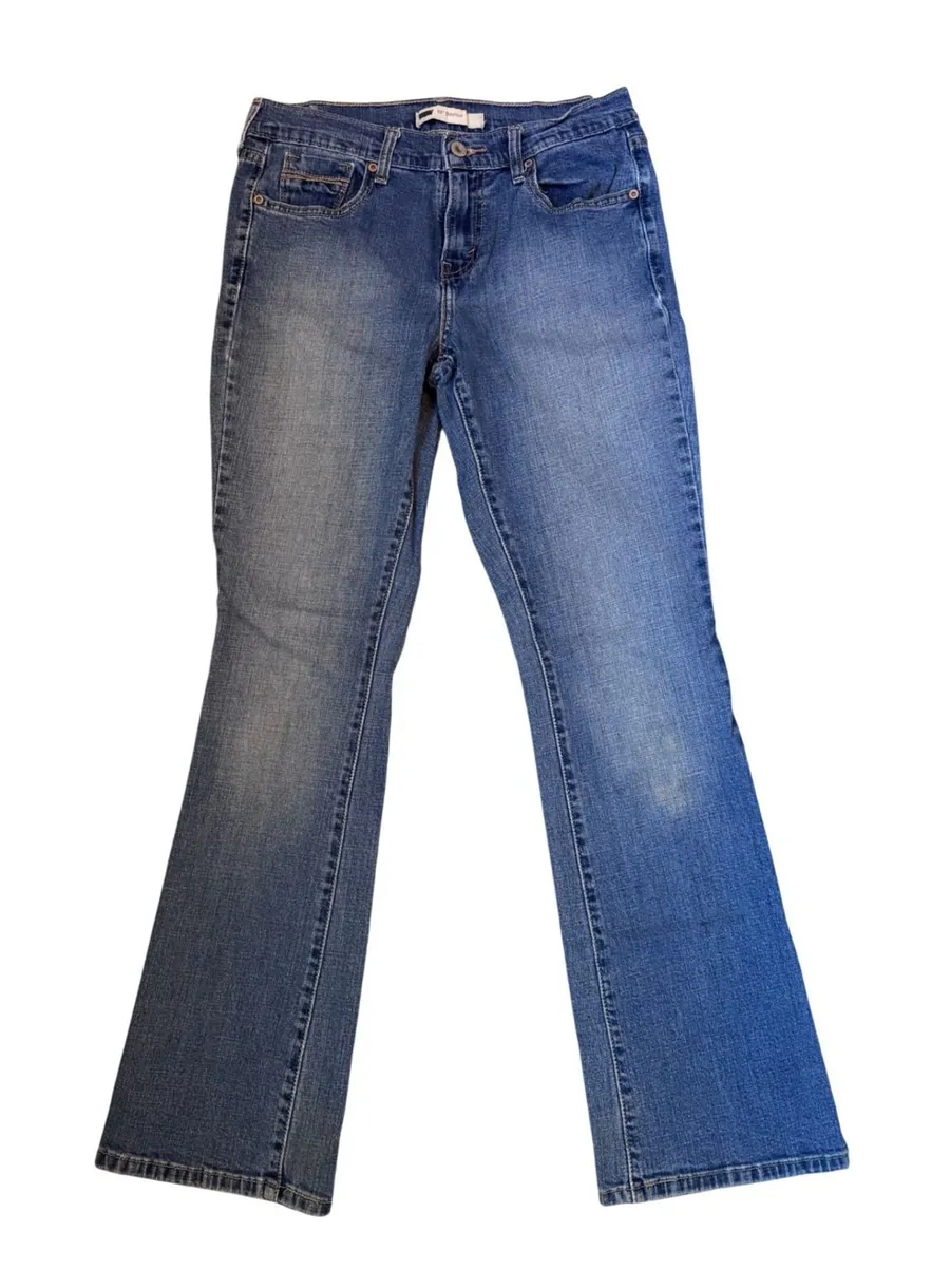 Levis 515 Bootcut Jeans Womens 4M W27 L32 Medium Wash Blue Stretch Denim
