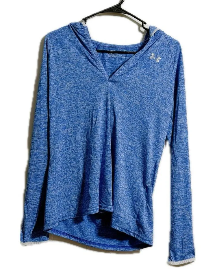 Under Armour Blue Asymmetrical Hoodie Relaxed Fit