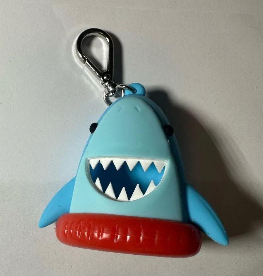 Bath & Body Works Shark PocketBac Holder Blue & Red Floaty