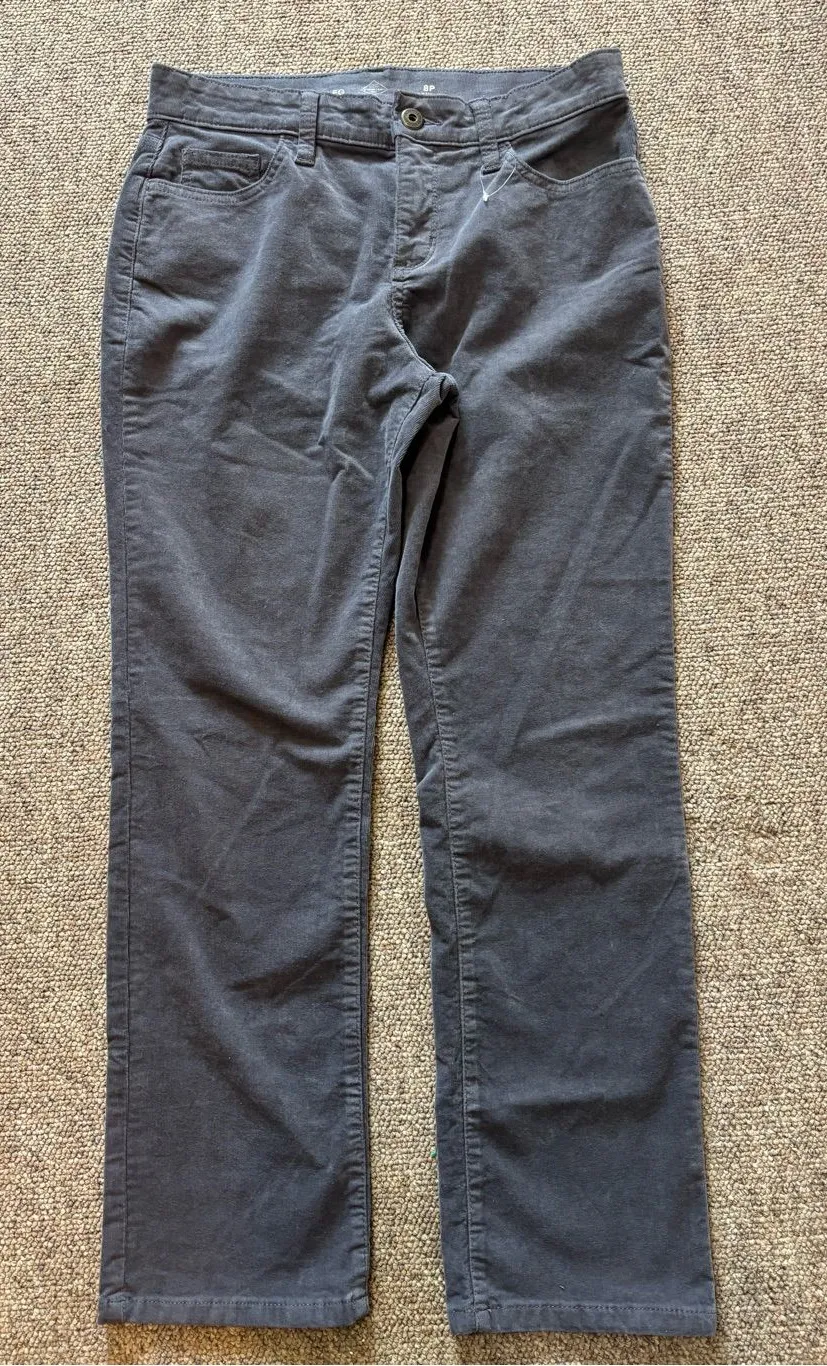 Womenswear Dark Gray Casual Pants - Classic Straight Fit