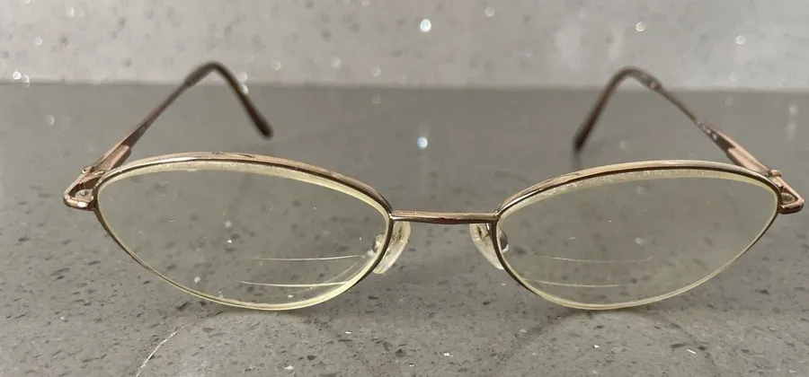 Silver Dollar Eyeglasses Nicky Col #1 Frames Only Gold 53