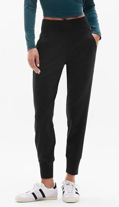 ATHLETA Venice Jogger Pants Travel Athleisure Yoga in Black Size S