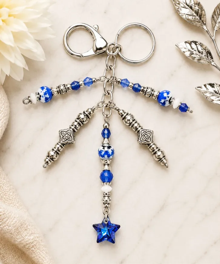NEW Midnight Star #31 | Handmade Beaded Bag Charm & Keychain