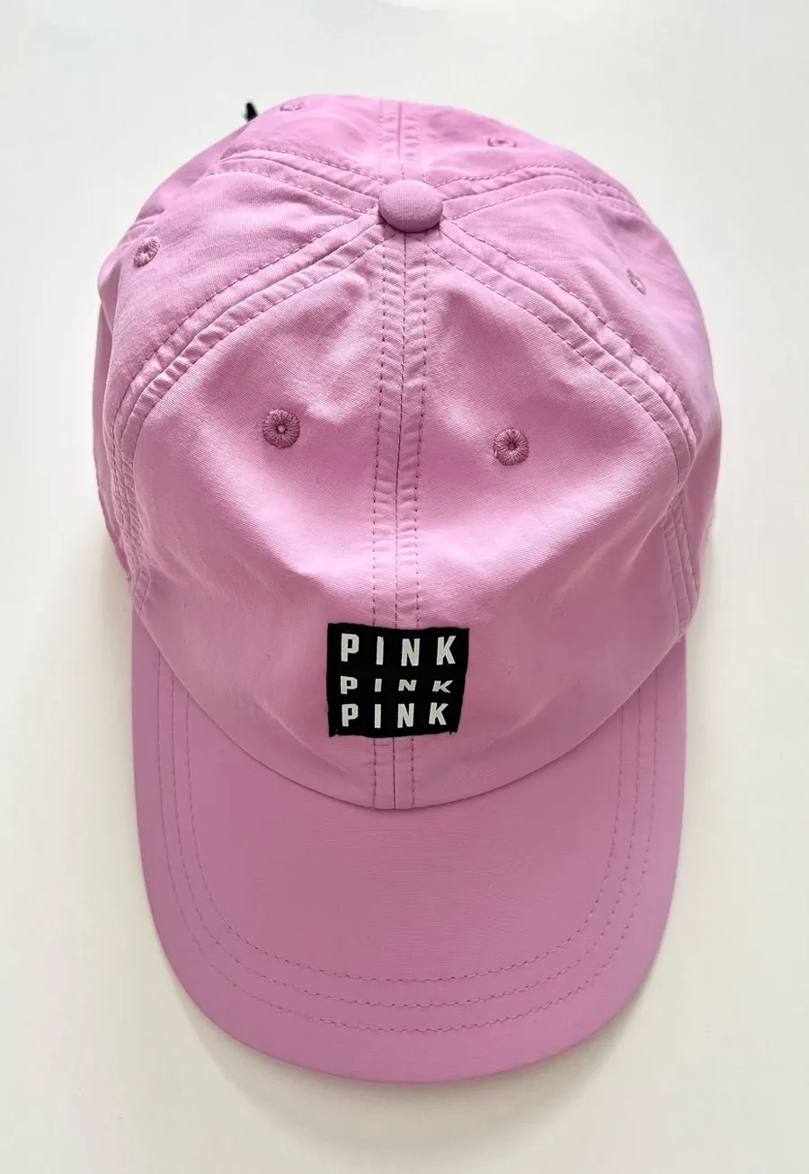 Victoria’s Secret PINK Vintage Pink Sport Clip Nylon Baseball Hat Cap