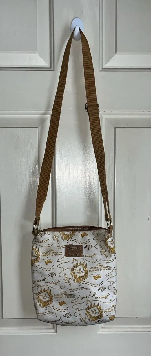 Loungefly Harry Potter Marauder's Map Passport Crossbody Bag 9” by 30”