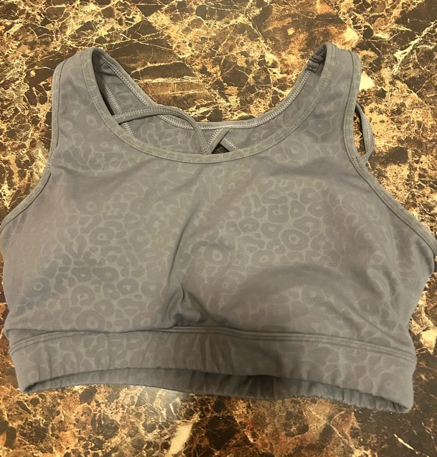 Lululemon Energy sports Bra grey camo patten