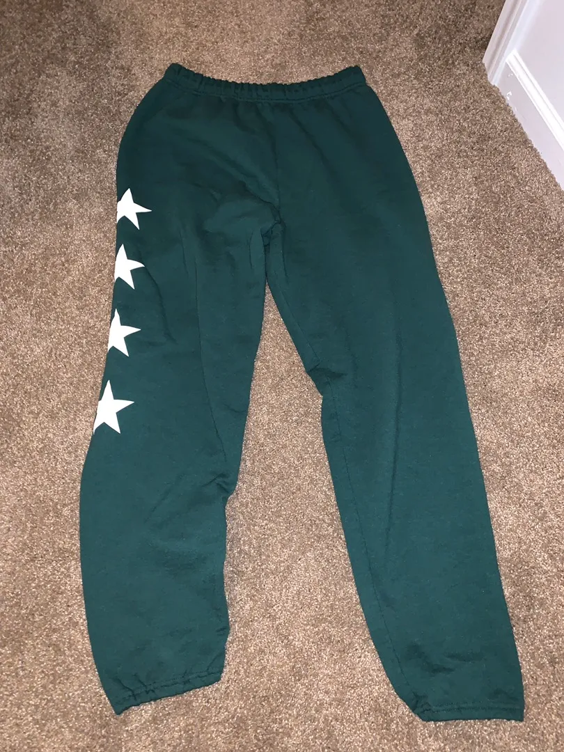 Green jogger pants