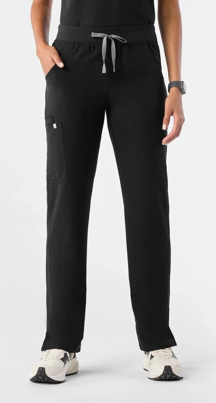 FIGS XL Black Pants Kade Cargo Scrub Straight Leg Doctor Nurse Dentists Women’s