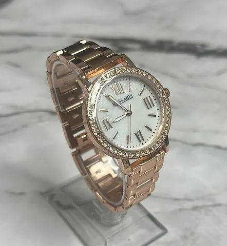 EUC Kessaris Rose Gold Womens Classic Wristwatch Pink