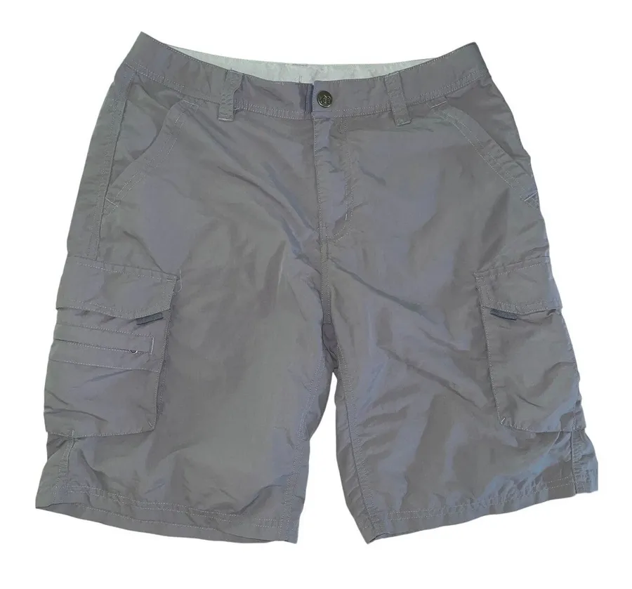 REI Women's Gray Nylon Cargo Hiking Utility Shorts size 6