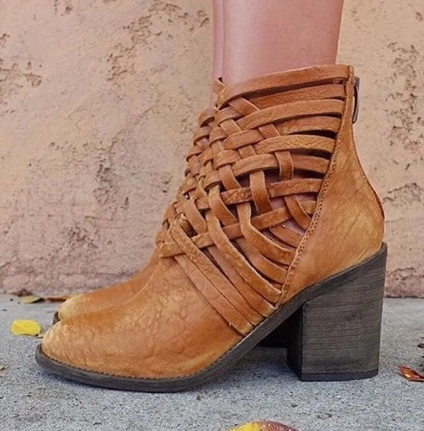Free People Brown Suede Ankle Boots
