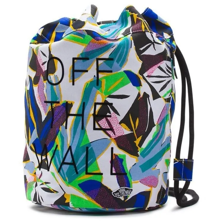 Vans Off The Wall Sea You Later Tropical 100% Cotton Canvas Cinch Sling Bag
