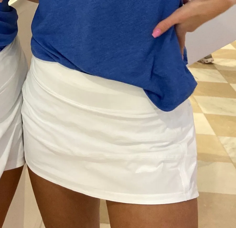 White Align Skirt