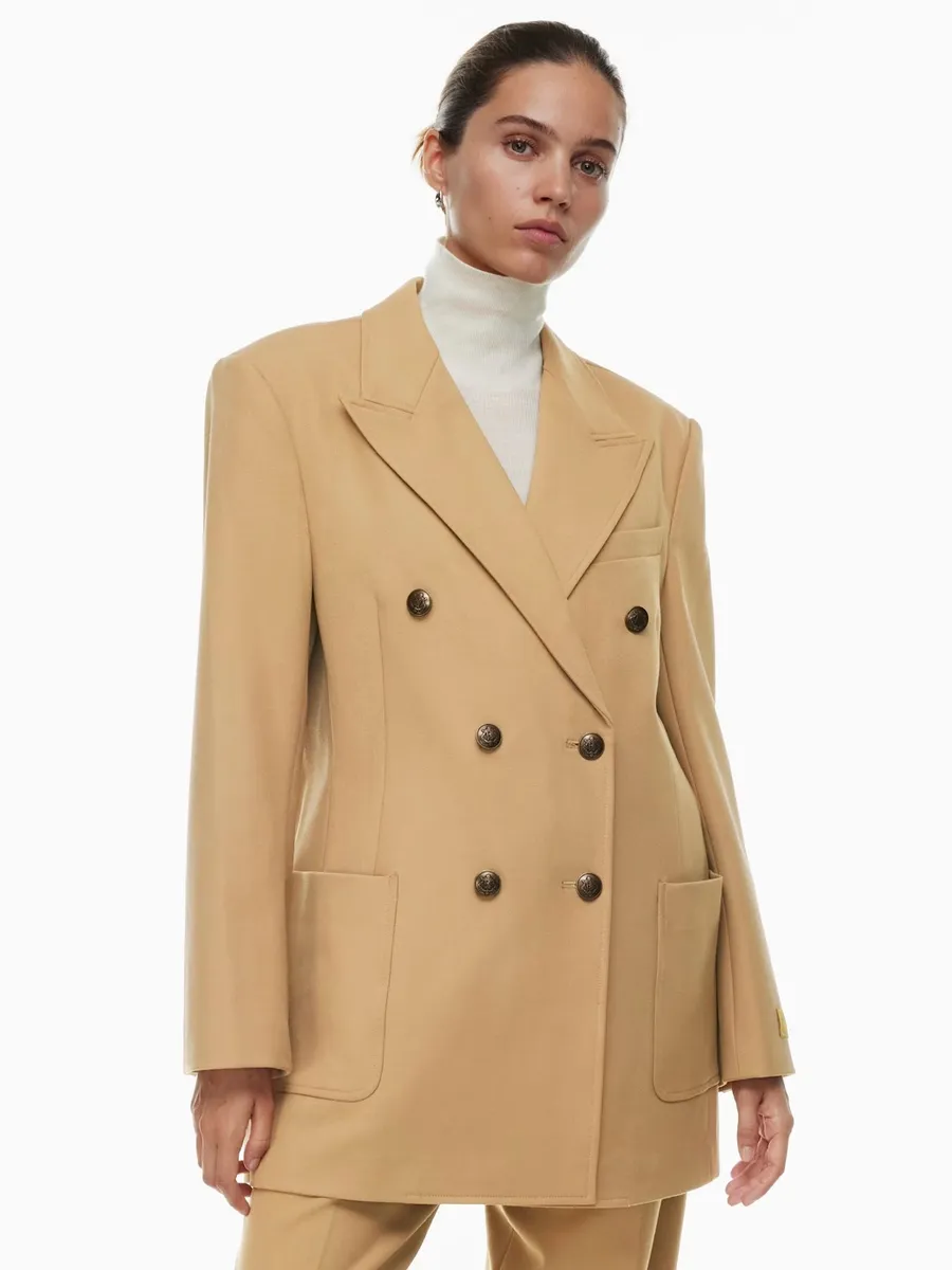 Wilfred • Aritzia Allegro Blazer oversized double breasted boyfriend menswear