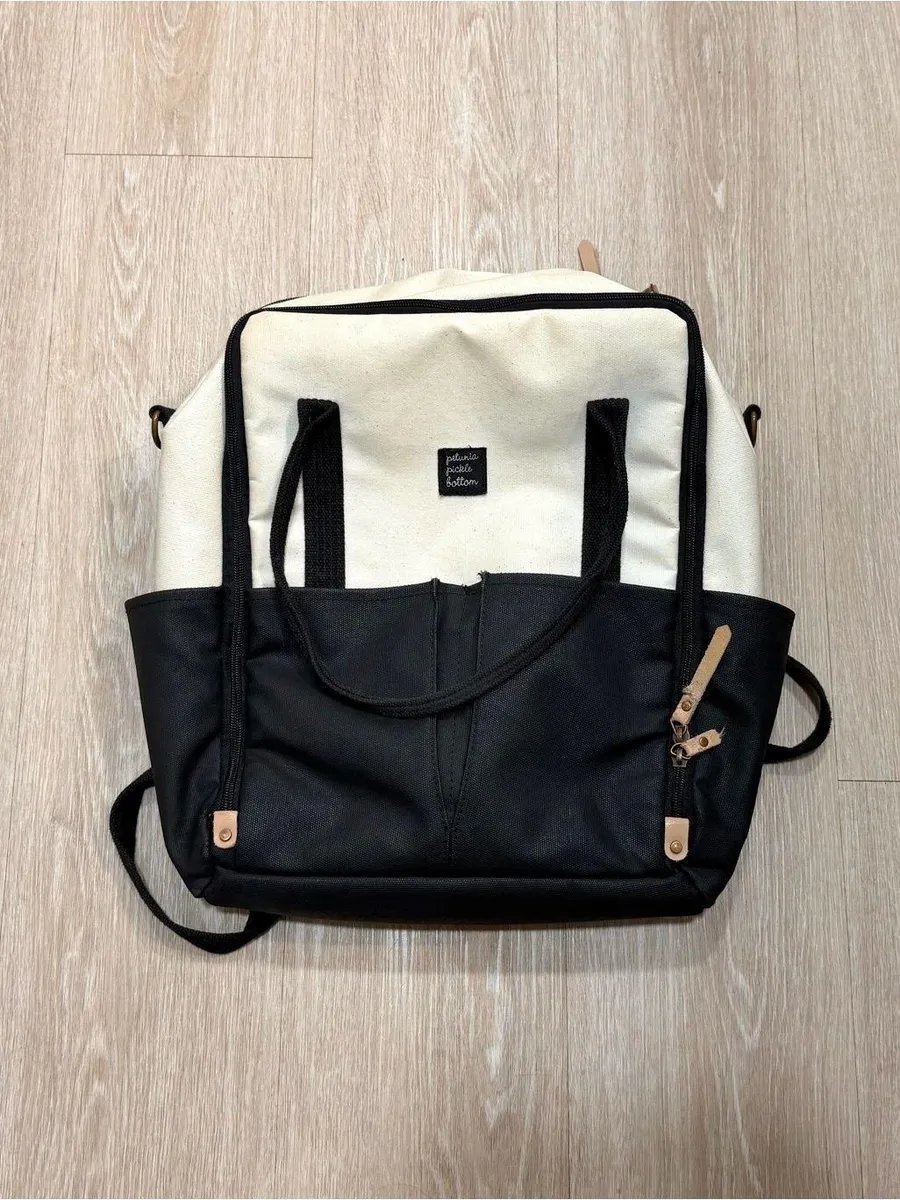 Petunia Pickle Bottom Diaper Bag Backpack Black