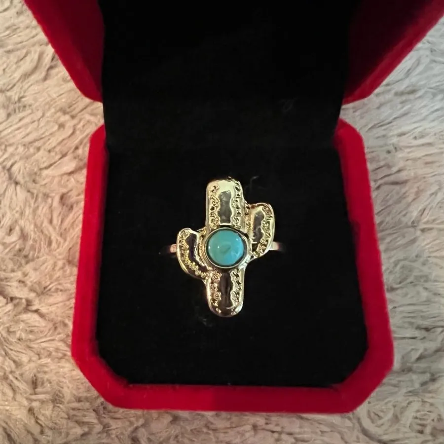 Blue and Silver Southwestern Ring