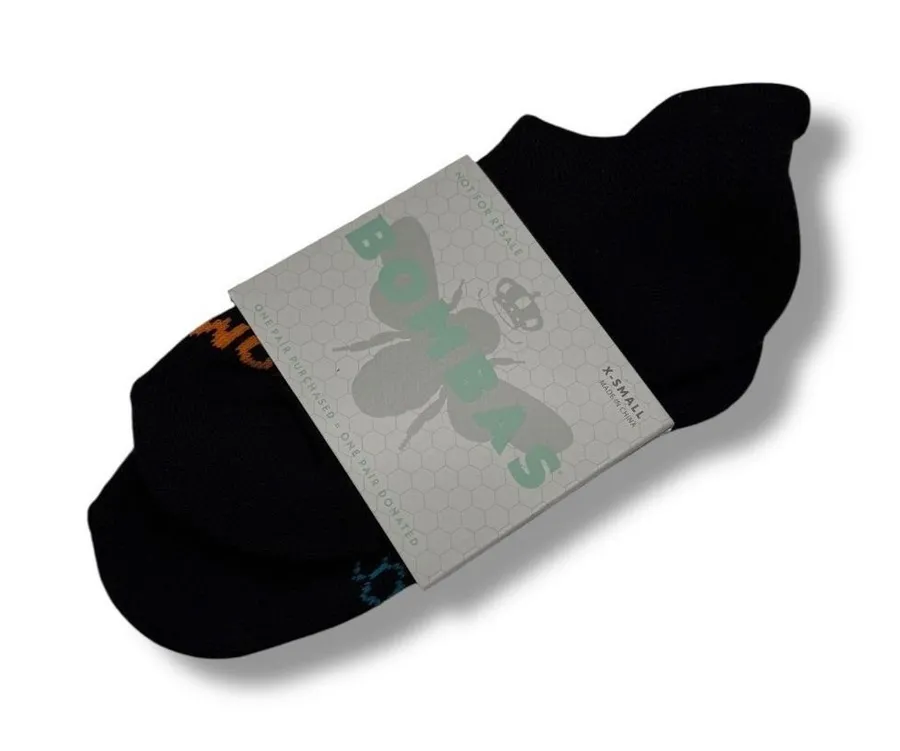 Bombas NWT Ankle Socks Women's X Small Black Casual Everyday Comfort Fit