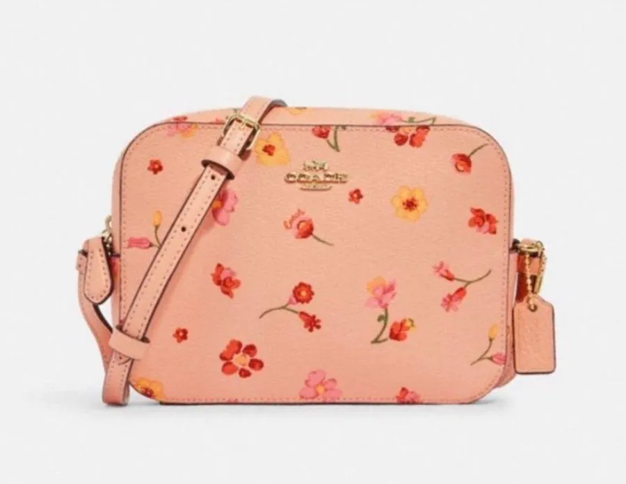 NWT Pink MINI CAMERA BAG WITH MYSTICAL FLORAL PRINT