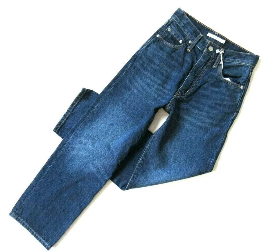 NWT Levi's Wellthread Ribcage Straight Ankle Super High Rise Crop Jeans 25