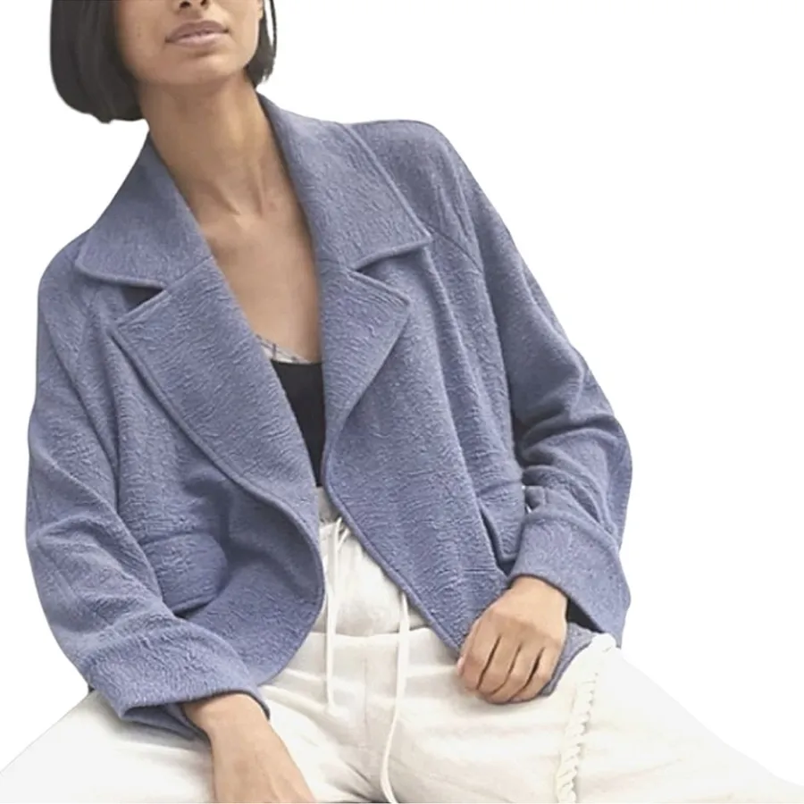 Anthropologie French Mauve • Blazer • Flap Pockets • Small • Textured Fabric