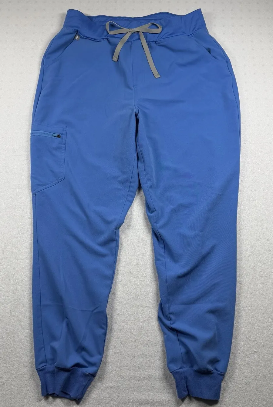 FIGS Kade Cargo Jogger Scrub Pants Blue Technical Collection Women’s Large
