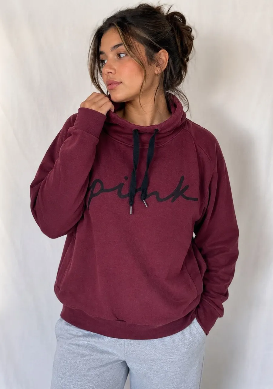 PINK Victoria’s Secret Burgundy Hoodie