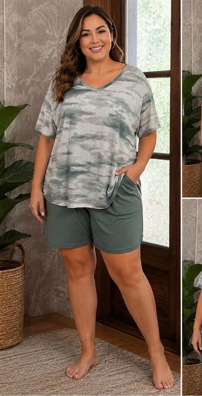 Danskin XL 2 piece Lounge Wear Set Sage Green NWOT