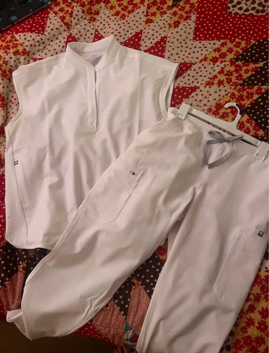 White scrubs