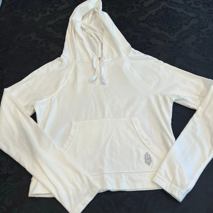 Free people movement white hoodie XS women