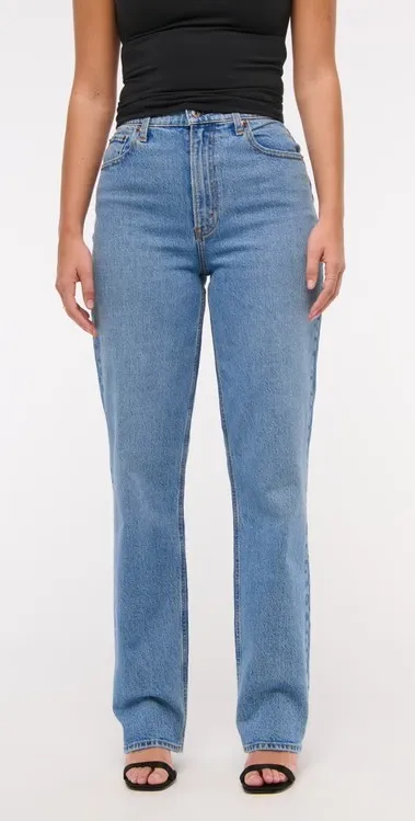 NWT ABERCROMBIE- Curve Love Ultra High Rise 90s Straight Jean Size 29