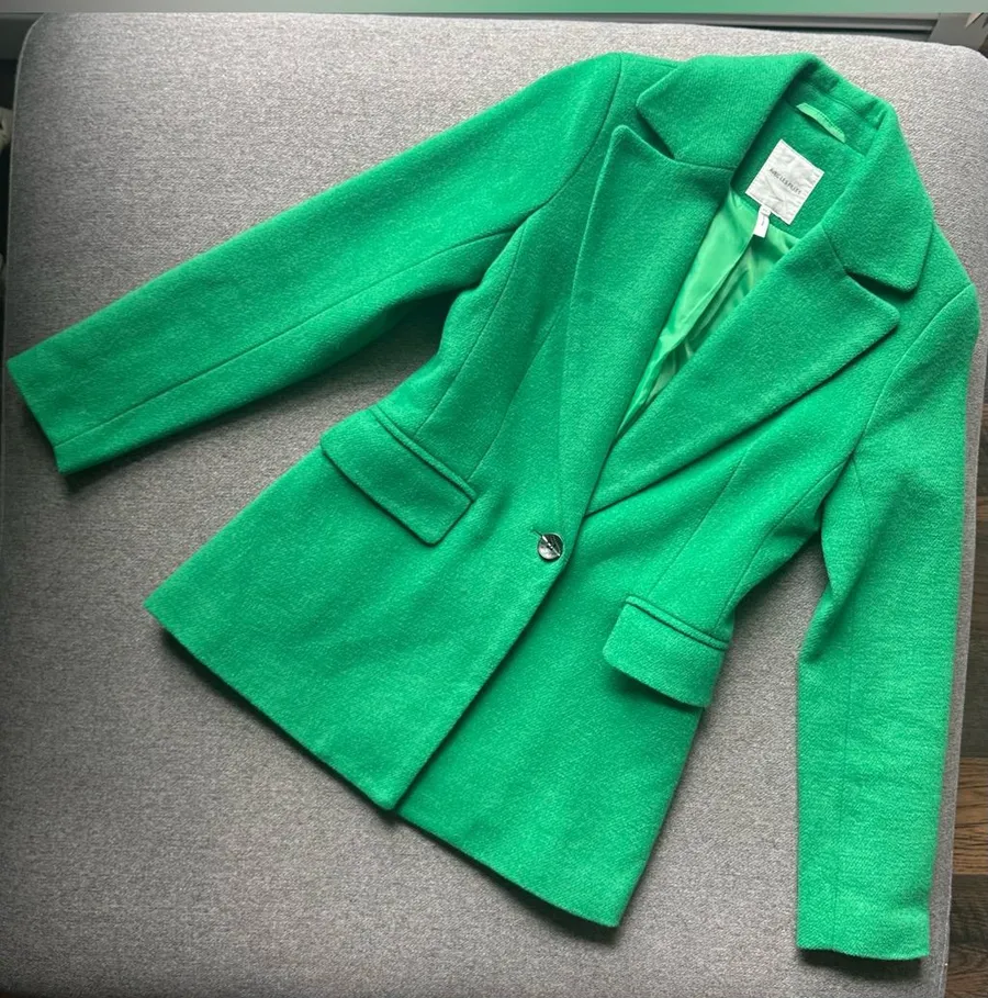 Avec Les Filles Lapel Single Breasted Blazer Jacket XS