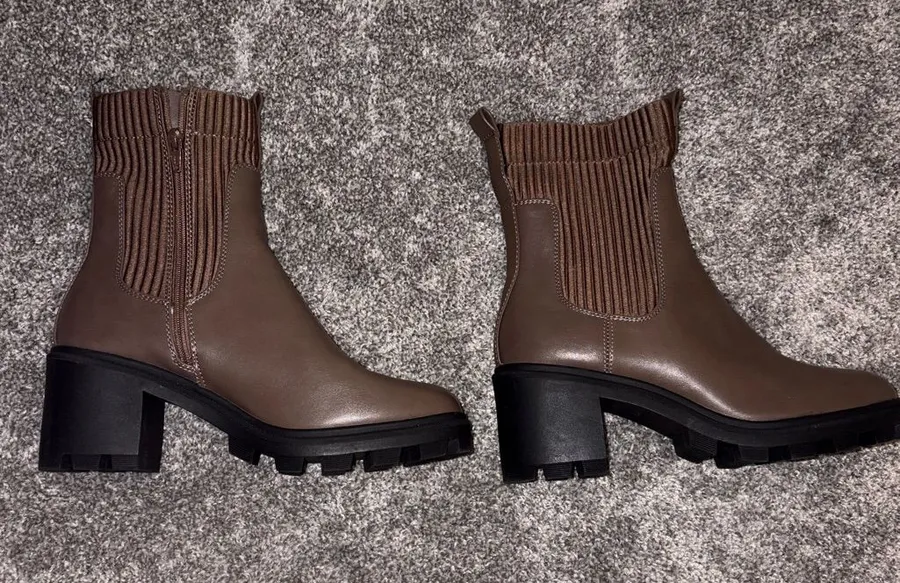 A New Day Women's Chunky Chelsea Ankle Boots - Brown