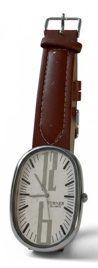 Bijoux Terner Quartz Watch Brown Band Silver Tone Case NWT