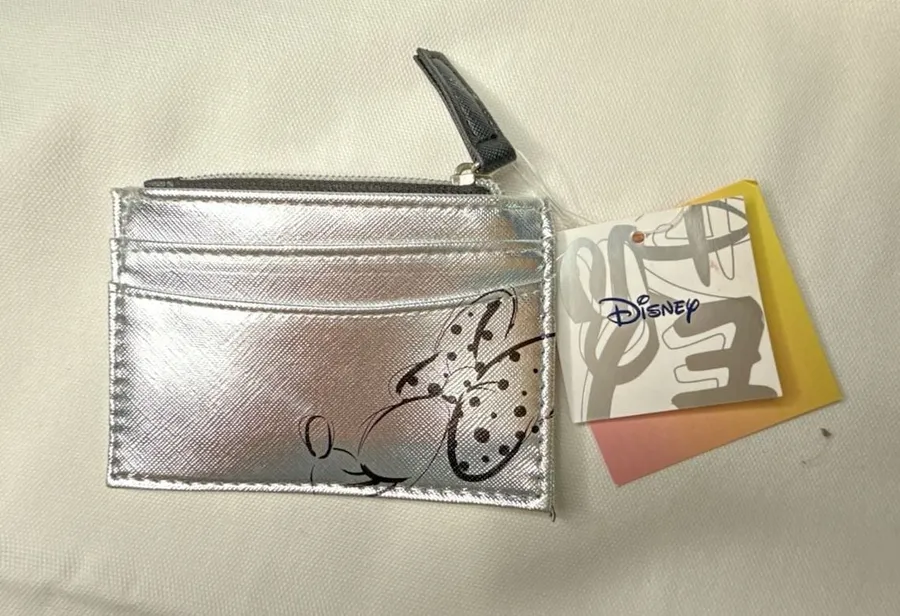 Danielle Nicole Disney Minnie Mouse Metallic Silver Cardholder Coin Purse