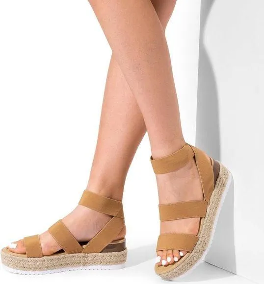 DREAM PAIRS Platform Sandals for Women’s Comfortable Espadrille Wedge Sandals