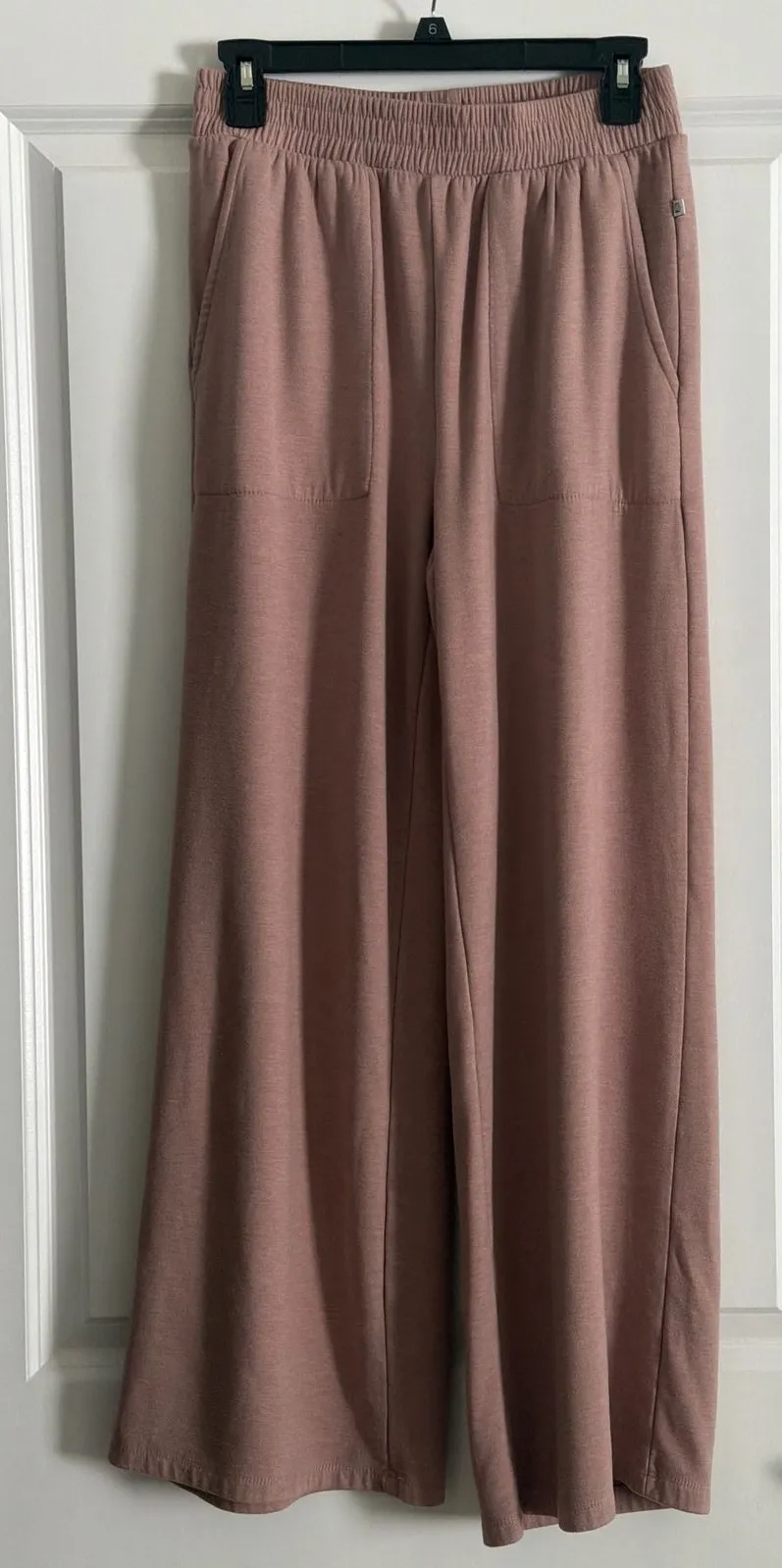 Balance Collection Women's Medium Café Mauve Wide Leg Lounge Pants