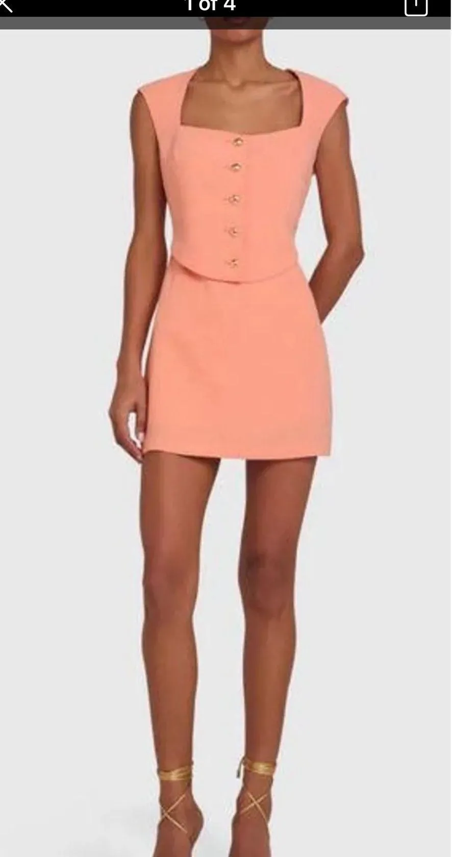 Amanda Uprichard Georgie Skort Romper NWT Medium