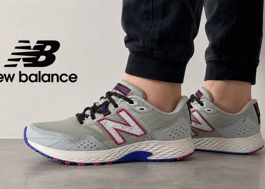 New Balance 410 V8 Trail Shoes Womens 7.5 Grey Mesh Comfort Running Sneakers