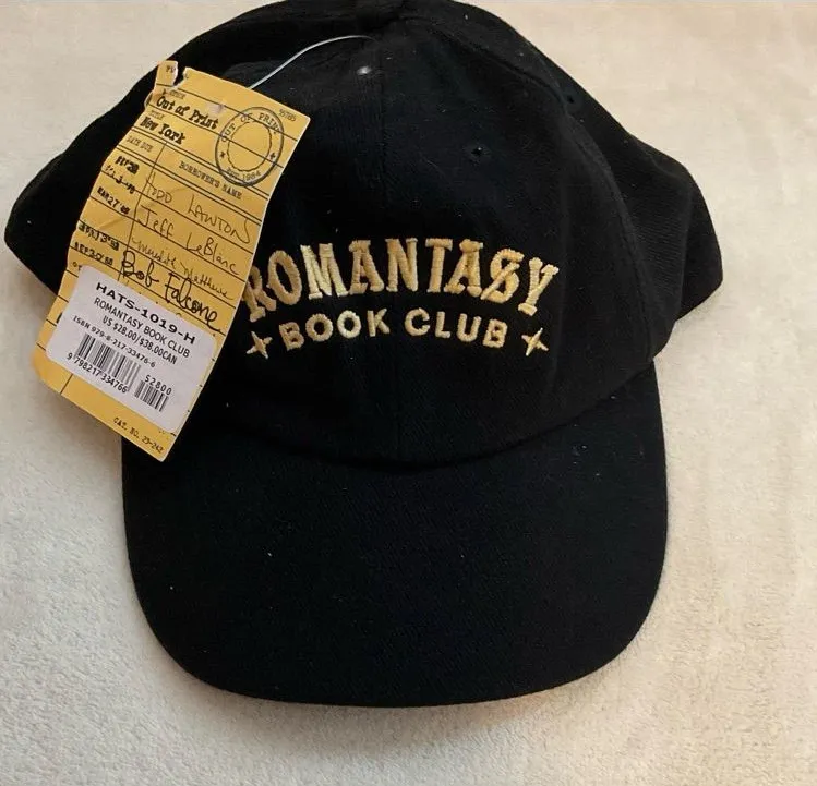 Book Club Black Embroidered Baseball Cap