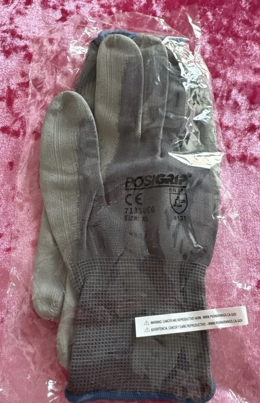 New Rosigrip Work Garden Gloves Size XL Gray
