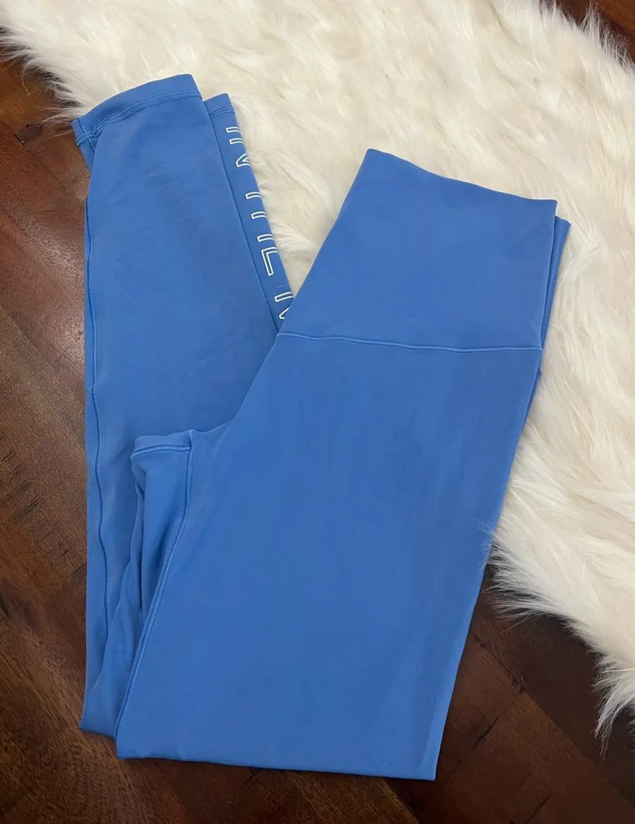 Aerie x Aly Raisman Chill Play Move Leggings Blue Size Medium