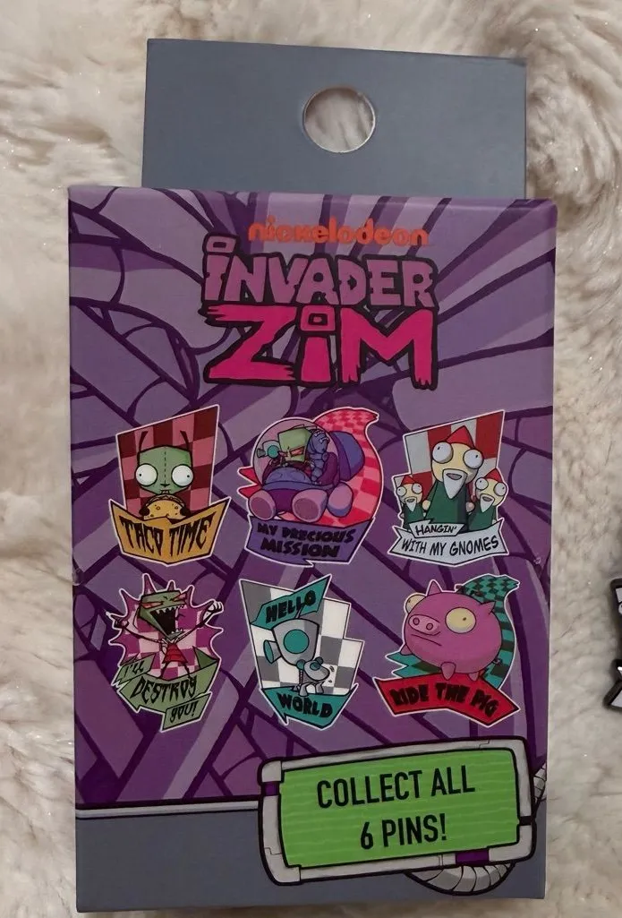 Invader Zim Character Quote Blind Box Enamel Pin