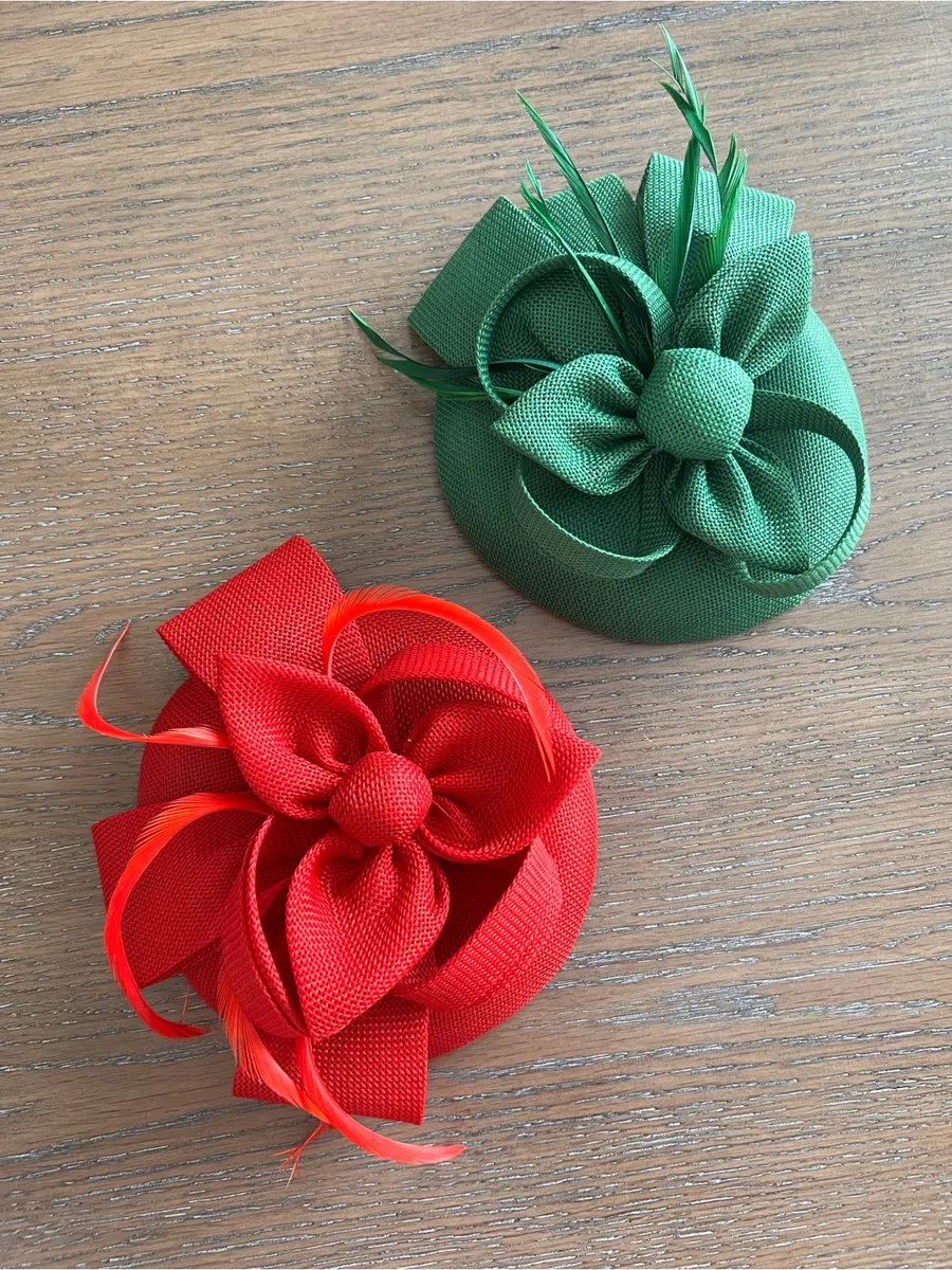 Fascinator Hats Red and Green Holiday Derby Party