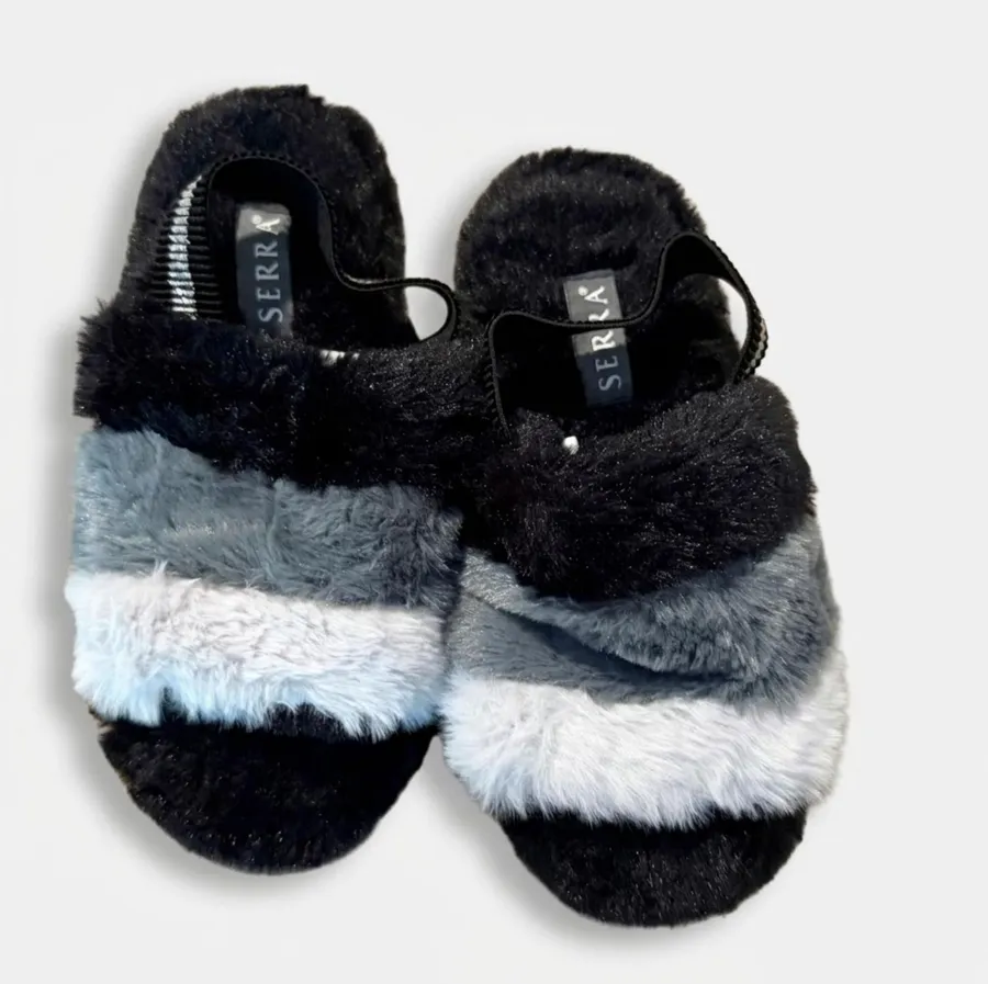 Serra Faux Fur Slide Sandals Size 5/6 NWOT